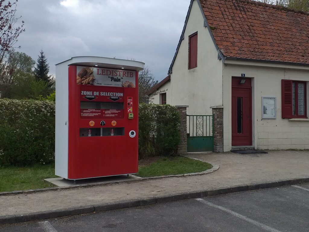 Distributeur de pain frais dans une commune en Suisse